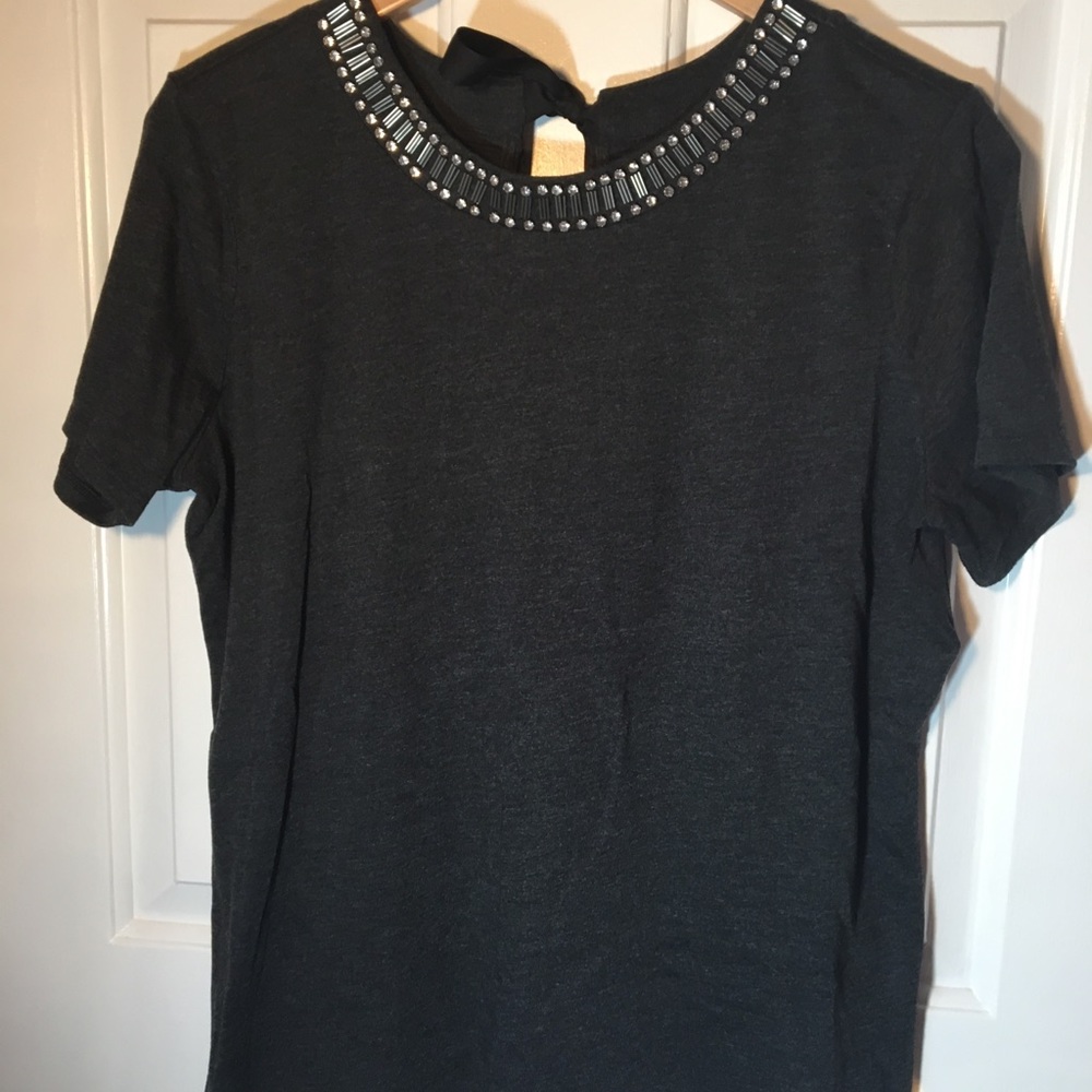 Simply Vera blouse with beaded neck